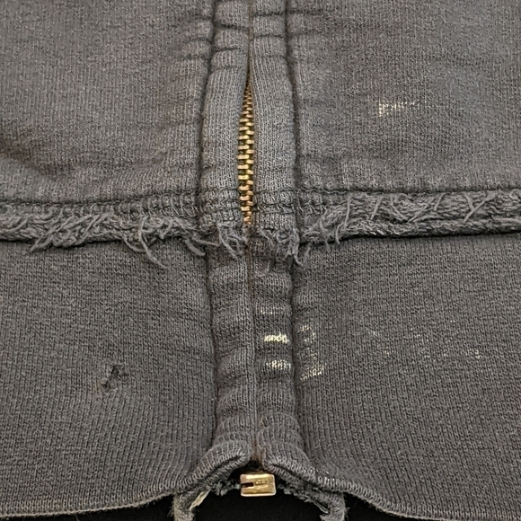 Michigan Wolverines Full Zip Hoodie Distressed Men's XL - Picture 7 of 10